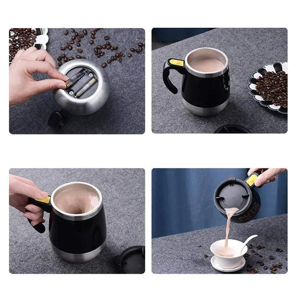 Self Stirring Coffee Mug for Spring, Electric Automatic Stirring Function Stirring Coffee
